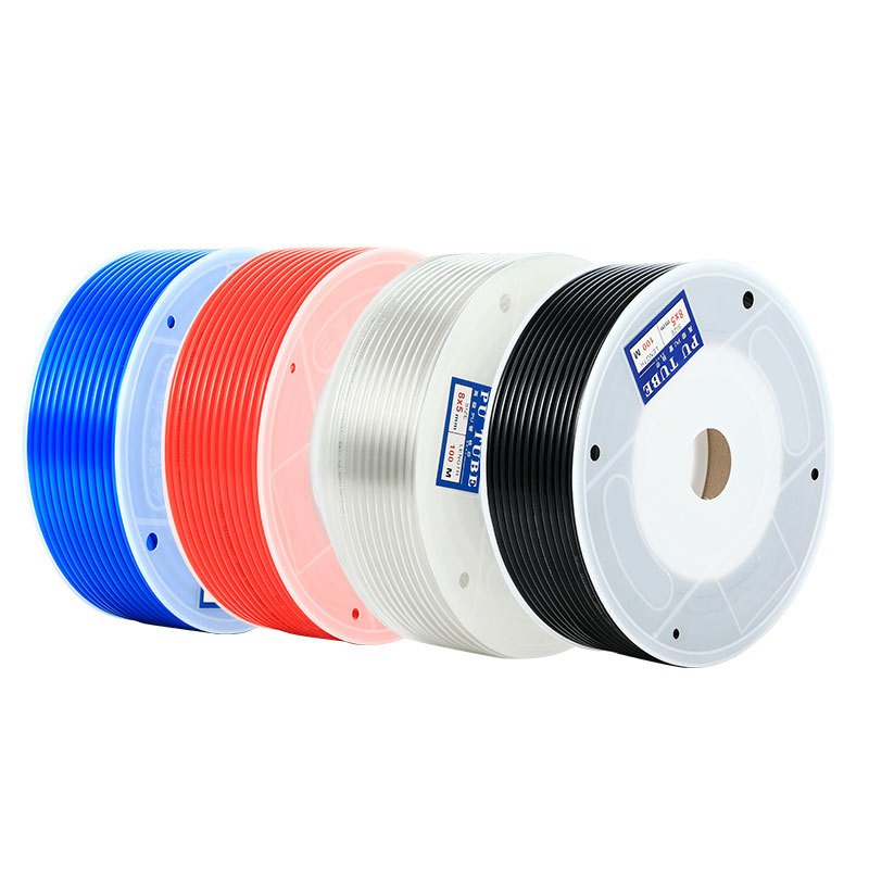 整卷PU气管8mm软管高压空压机气泵配件大全气缸P连接透明10MM气线