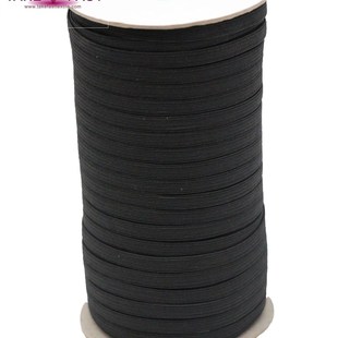 高弹0.3 套收口跑马松紧带348 1.2ClM黑白色扁窄走马松紧带床笠袖