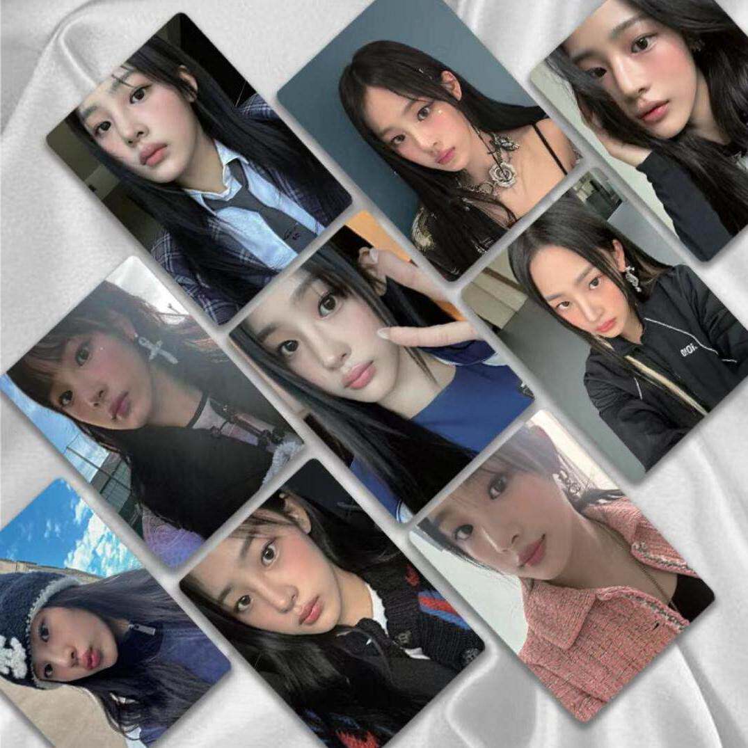 Minji jinyeechi相册照片卡Newjeans周边激光照片卡Lomo卡3英寸闪
