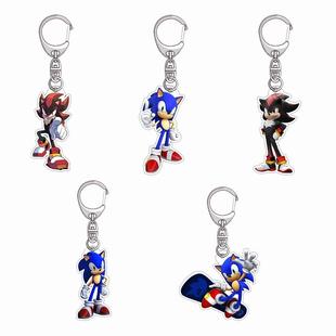 索尼克压克力钥匙扣挂件夏特可利姆纳克鲁斯塔尔斯游戏周边刺蝟