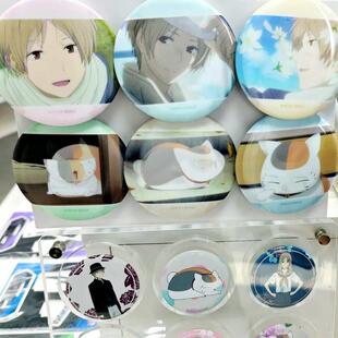 官谷正版夏目友人帐周边TV动画场面光栅徽章盲盒吧唧夏目贵志谷娘