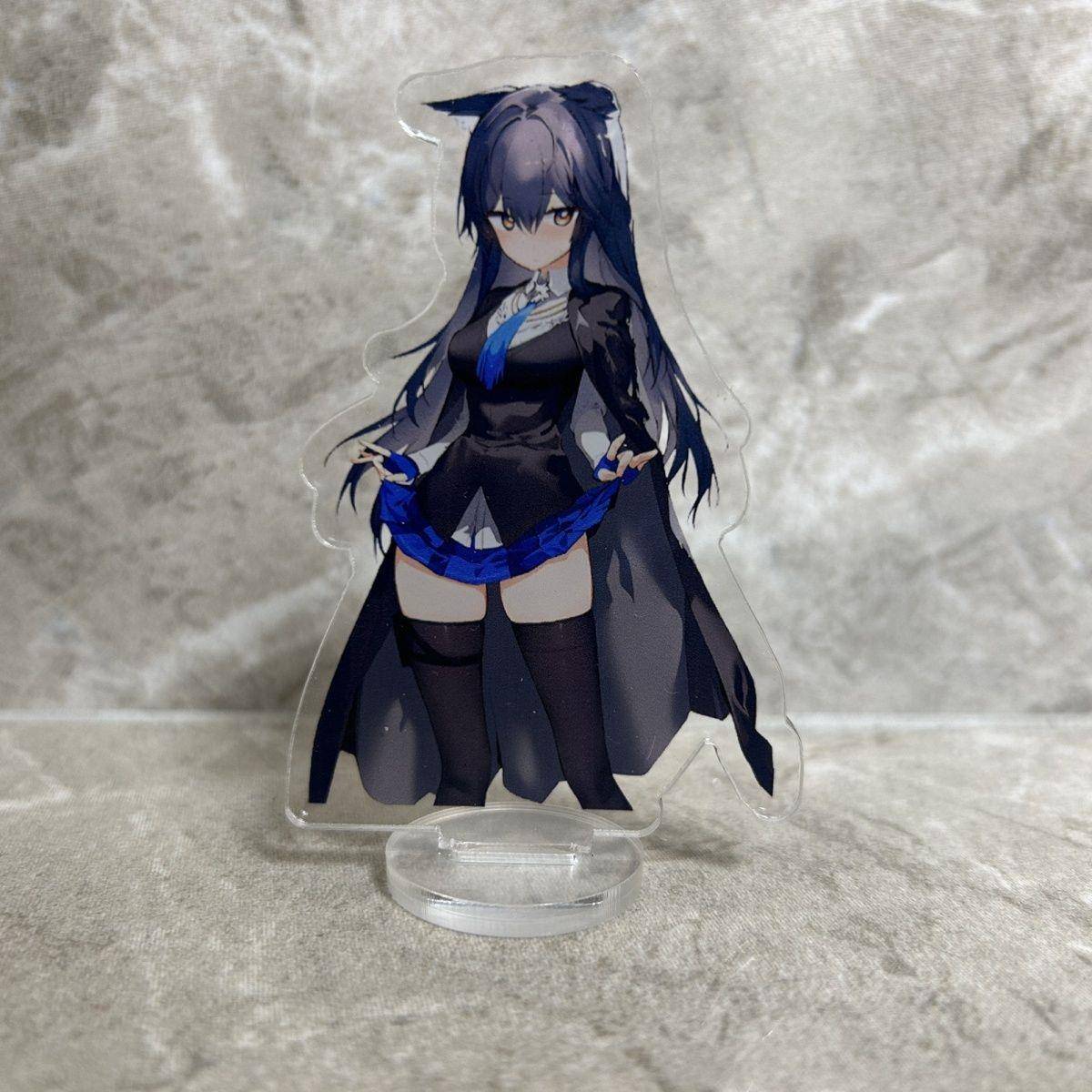 明日方舟德克萨斯8cm 立牌游戏周边摆件桌面二次元双面