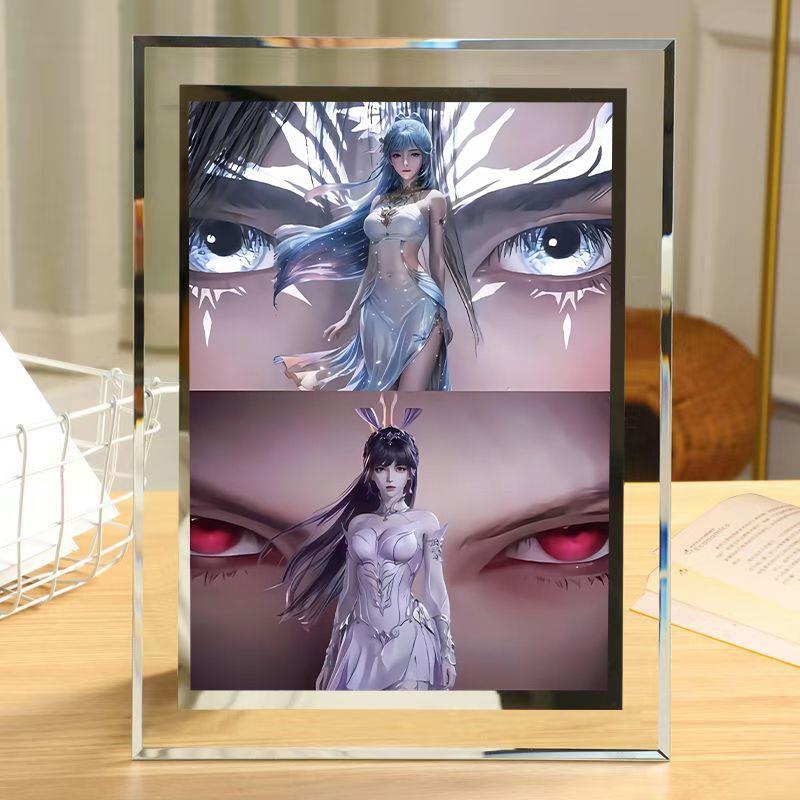 斗罗大陆2绝世唐门天梦冰蚕霍雨浩唐舞桐水晶相框生日礼品