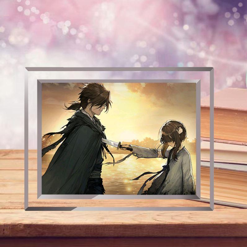 饿殍明末千里行周边二次元水晶玻璃相框卧室桌面摆件生日毕业礼物
