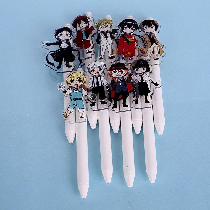 文豪野犬周边亚克力中性笔罗生门二次元同人立牌太宰治黑色水笔