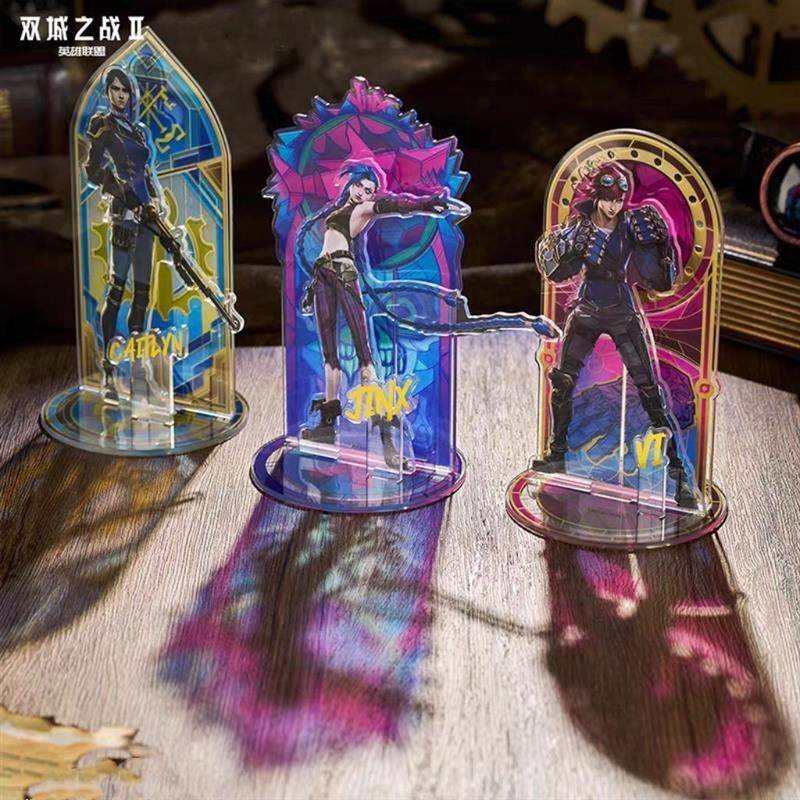 双城之战Ⅱ英雄联盟bilibili联名周边金克丝蔚凯特琳立牌同款自制