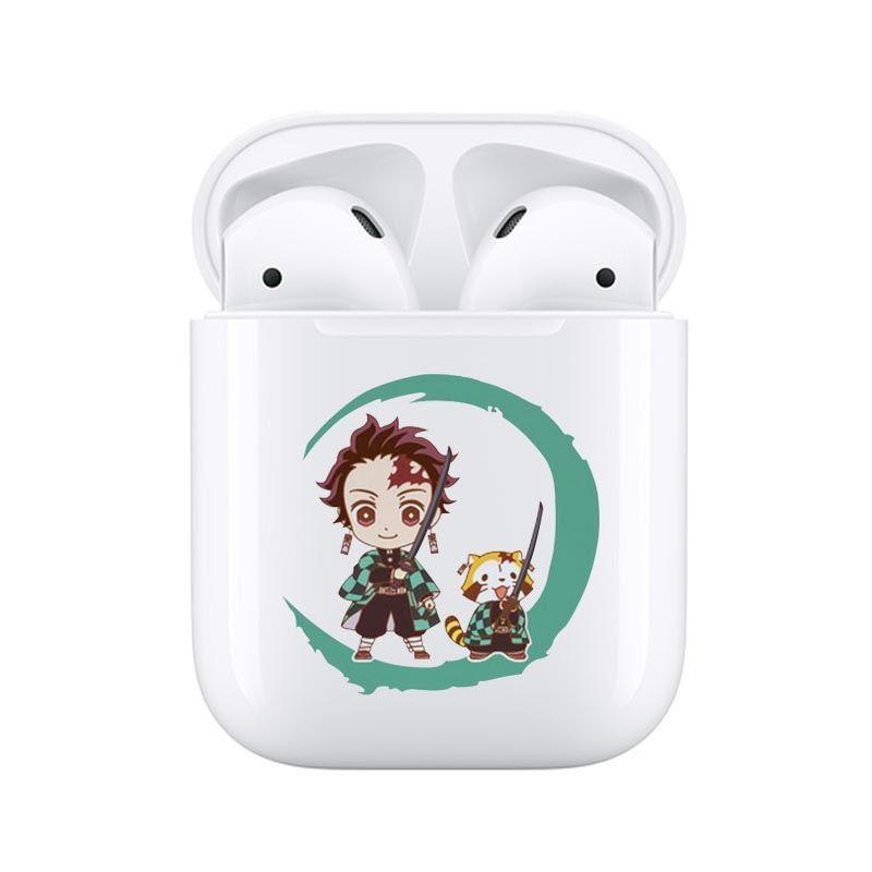 鬼灭之刃耳机二次元动漫炭治郎祢豆子真无线蓝牙耳机运动耳麦