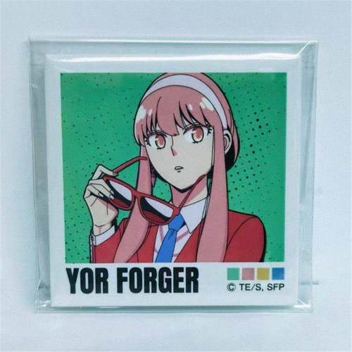 间谍过家家 约尔 墨镜西装 方吧唧徽章阿尼亚周边日谷底挂件礼物