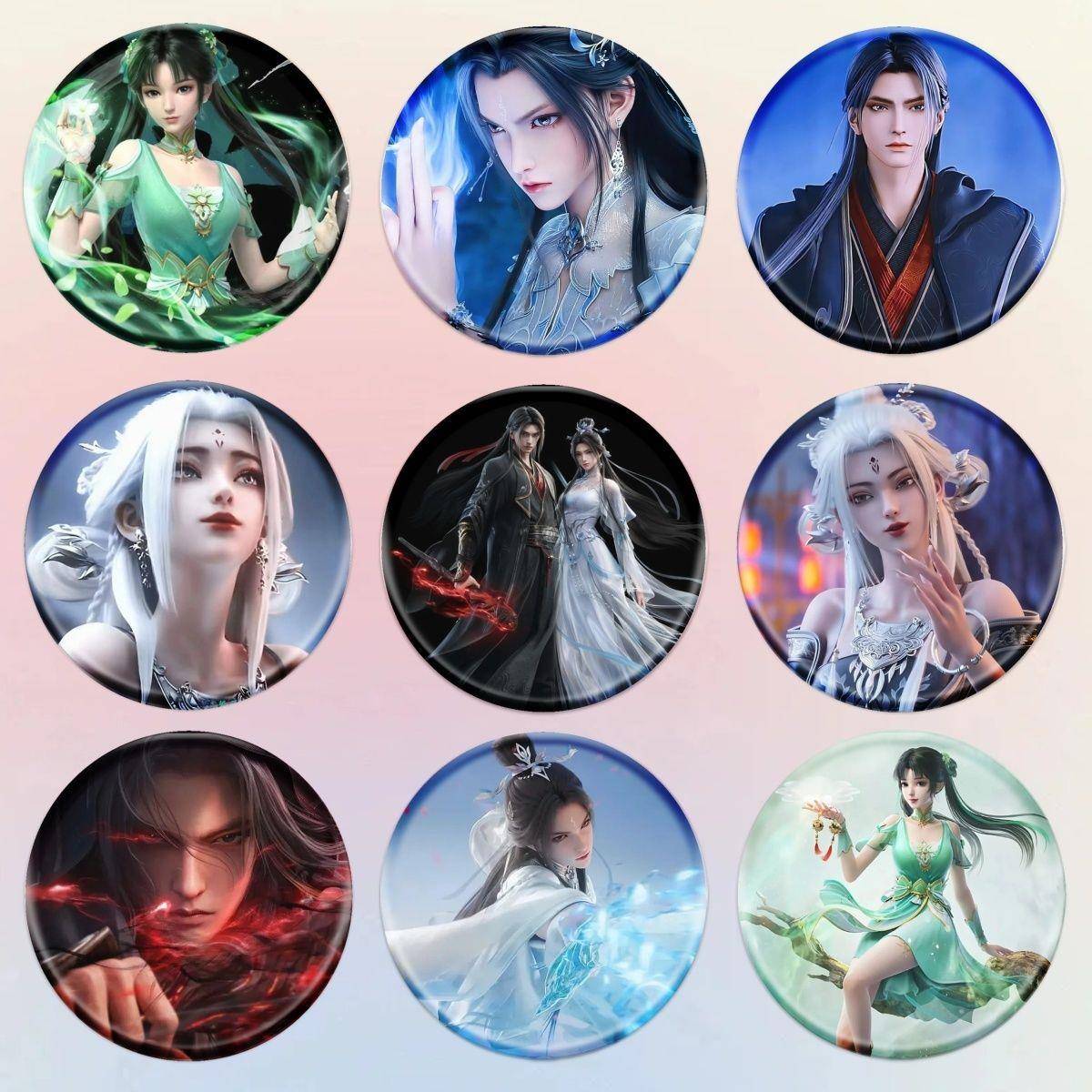 诛仙动漫周边吧唧小白徽章鬼厉挂饰陆雪琪马口铁碧瑶爱豆防水