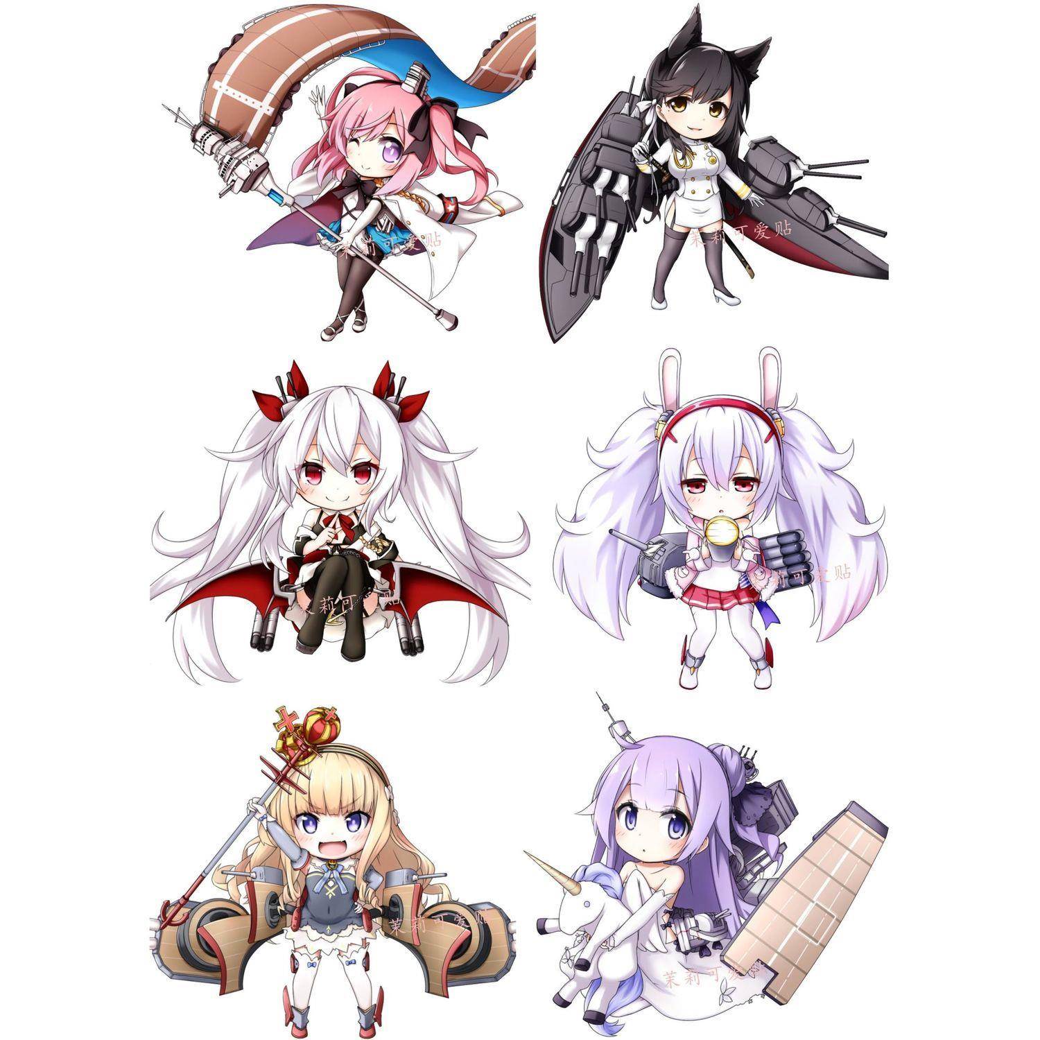 碧蓝航线拉菲独角兽笔记本电脑手机防水行李箱旅行箱拉杆箱贴纸