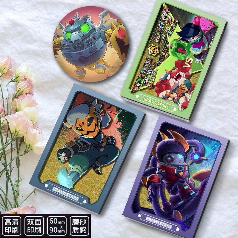 荒野乱斗周边brawlstars流沙麻将吧唧徽章卡通礼物摆件立牌咕卡砖