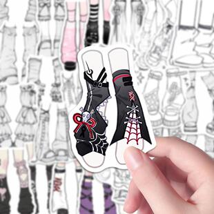 102张oc元素绘画参考服设设计二次元美术生临摹贴纸简约笔记本diy