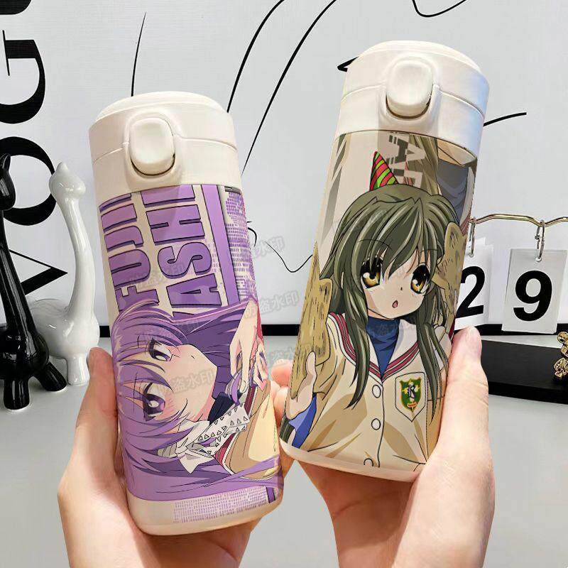 CLANNAD古河渚可爱保冷保温杯大容量便携高颜值304不锈钢学生水杯