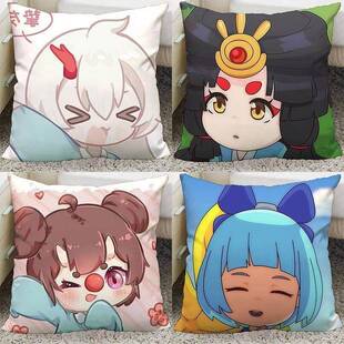 百鬼幼儿园动漫同人抱枕茨木童子酒吞童子萤草二次元周边靠枕靠垫