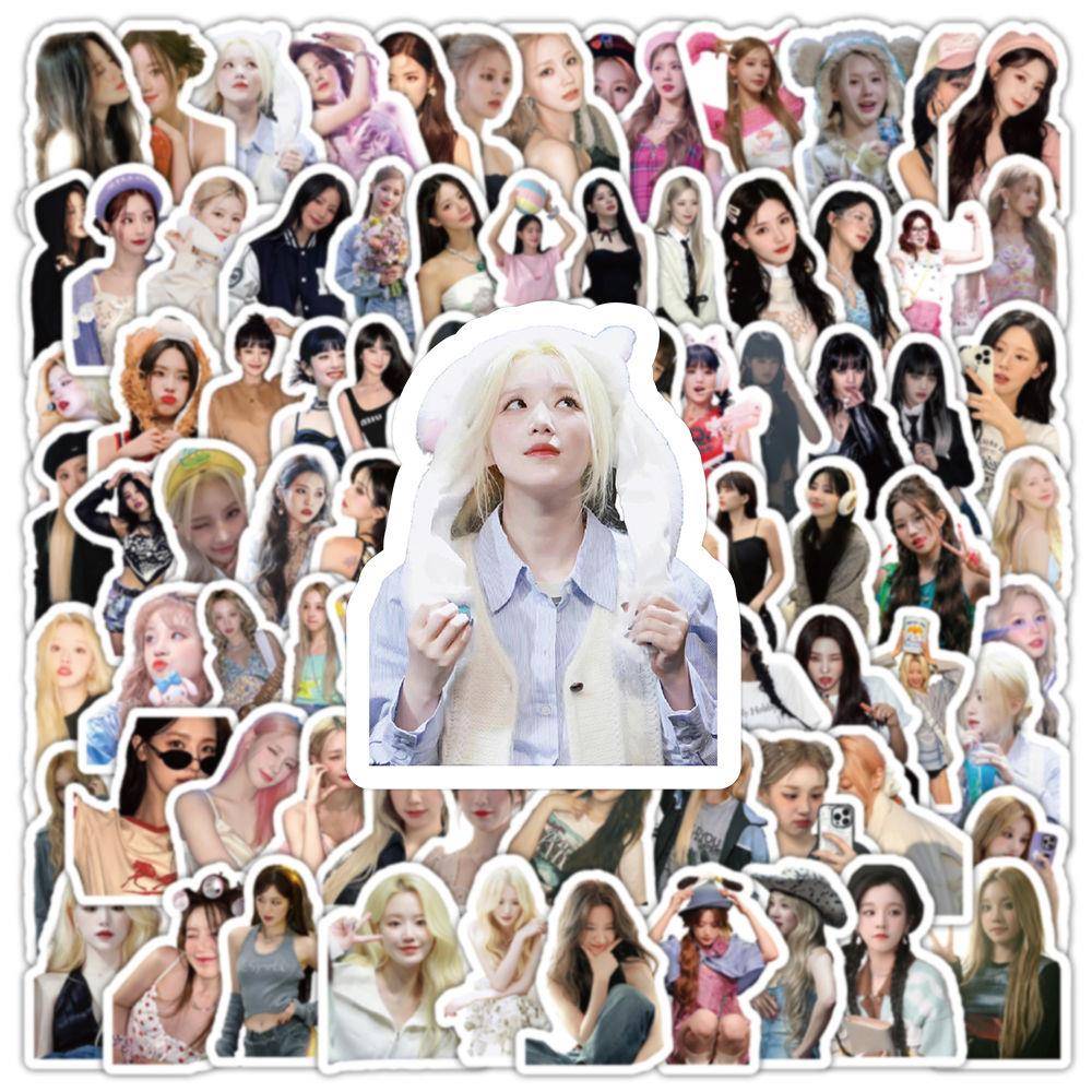 206张Gidle叶舒华宋雨琦kpop女团高颜值装饰周边diy手账手机贴纸