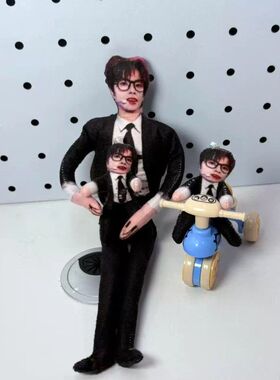 陈思罕抽象老鼠干玩偶mini乳鼠干包包装饰挂件有骨架可凹造型