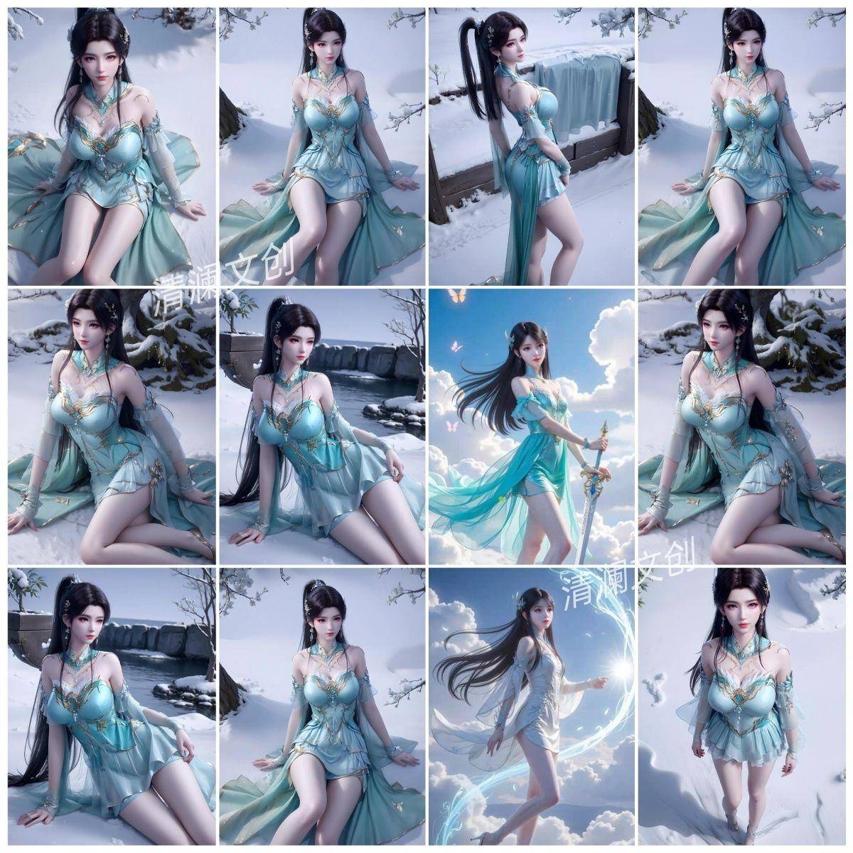 古熏儿斗破苍穹动漫贴纸动画个人周边桌面手机手账装饰贴画重复