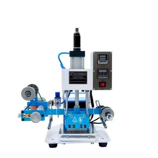 气动烫金机均匀收金压痕名片塑料LOGO烫金皮革压痕烫金机