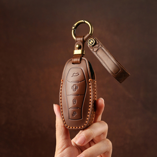 双缝线红旗车钥匙套H5/H6/HS5/H9/HS7/EQM5/HS3专用真皮保护壳扣