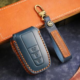 疯马皮丰田车钥匙套凯美瑞雷凌荣放RAV亚洲龙雅力士专用保护壳包