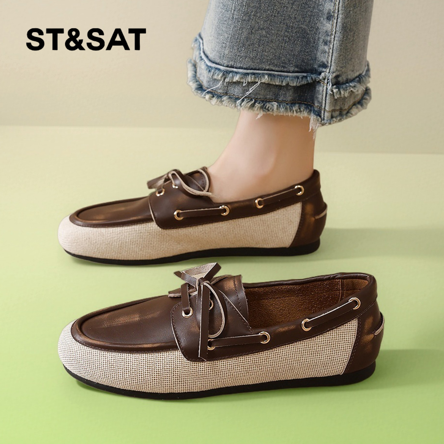 星期六时尚气质不累脚舒适豆豆鞋