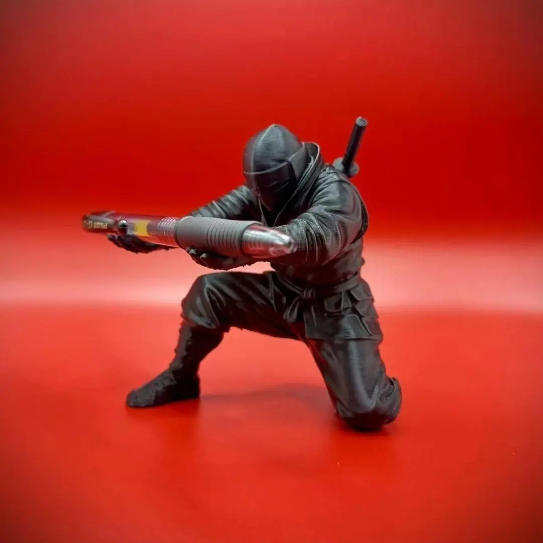 3D打印个性忍者笔架创意文具收纳桌面摆件学习用品