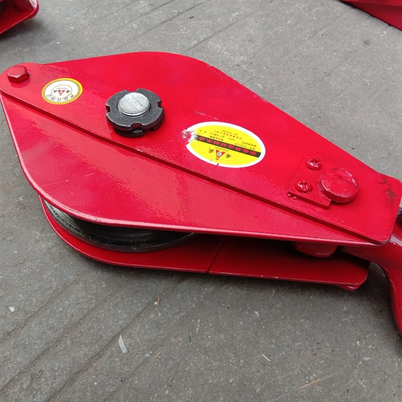 国标起重滑车轴承省力单轮滑车HQyG吊钩滑车起重滑轮组0.5T1235吨