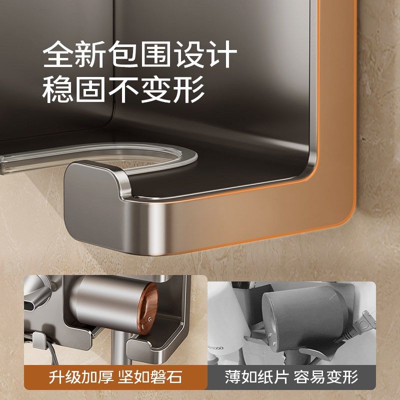 吸盘吹风机支架置物架免打孔卫生间太空铝浴室适用电风筒挂架,家庭/个人清洁工具,吹风机置物架,淘宝优惠券,粉丝福利购,淘宝优惠卷