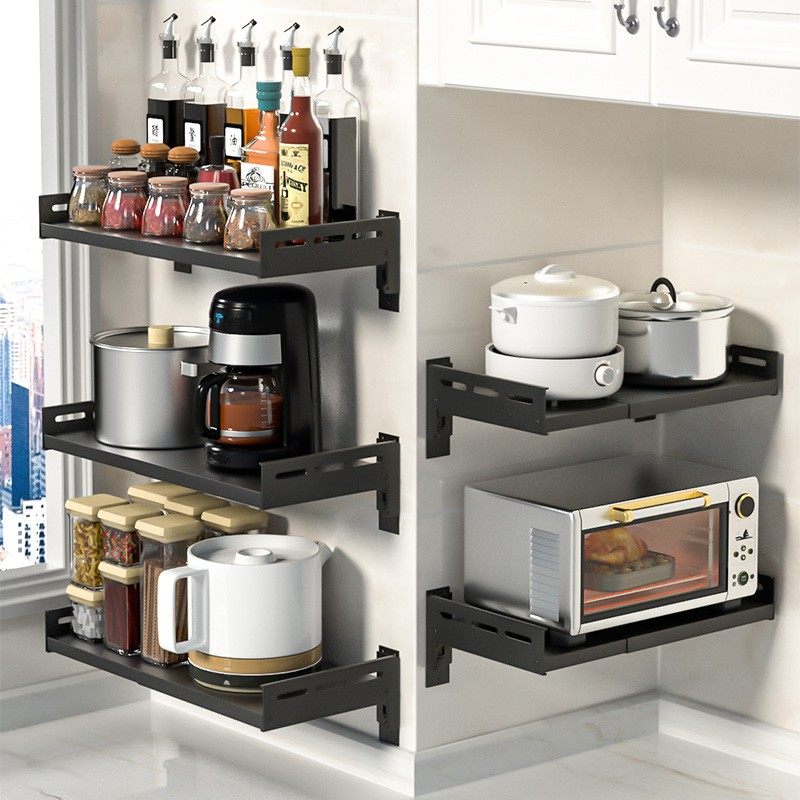 微波炉置物架厨房墙上烤箱架子支架免打孔壁挂式可伸缩收纳架挂架,厨房/烹饪用具,微波炉置物架,淘宝优惠券,粉丝福利购,淘宝优惠卷