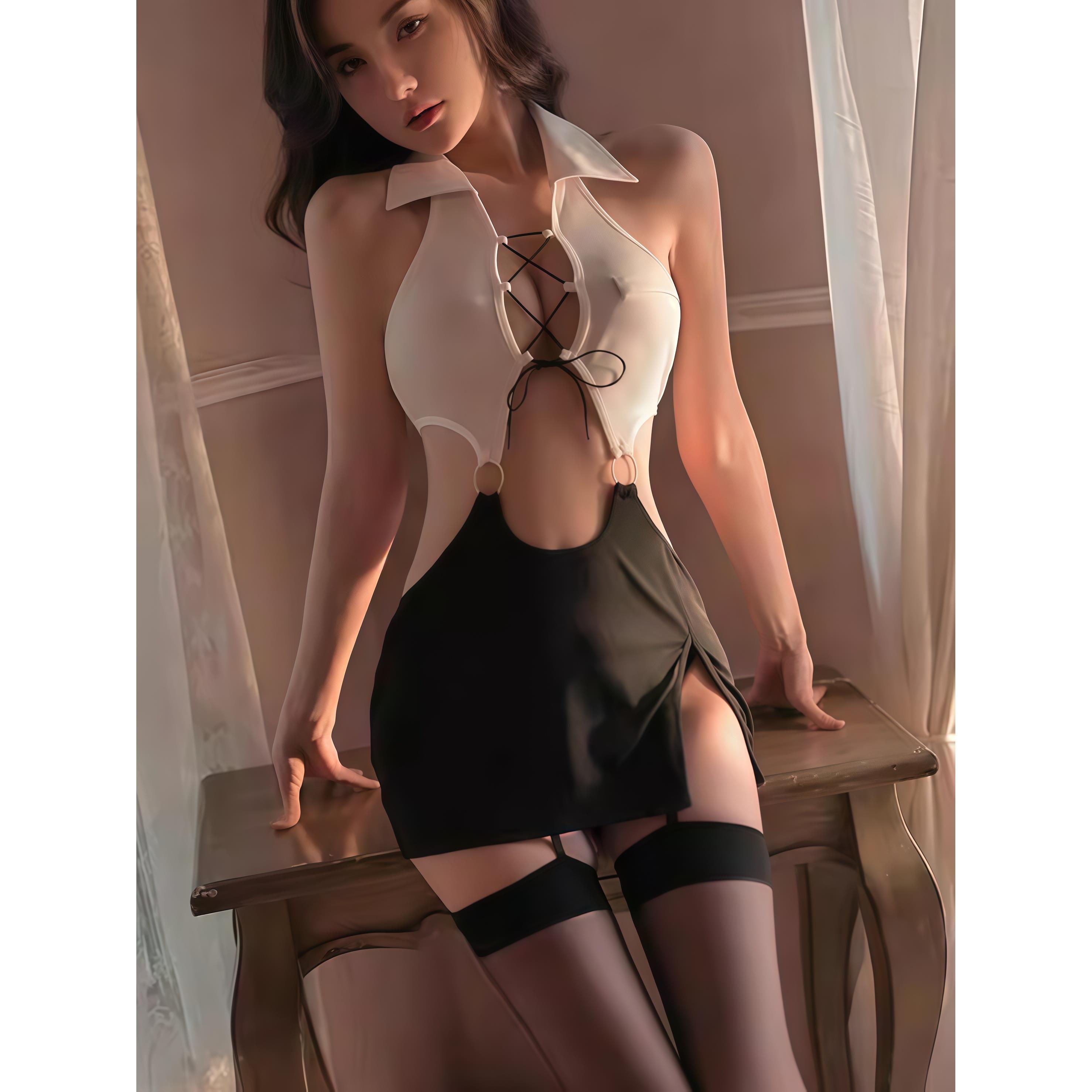 2025新款内衣性感私密睡衣纯欲小胸显大制服暴露女装qqny情趣秘书