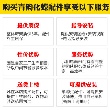 家用小户型壁床隐形床五金配件侧翻正翻单人折叠床板省空间墨菲床