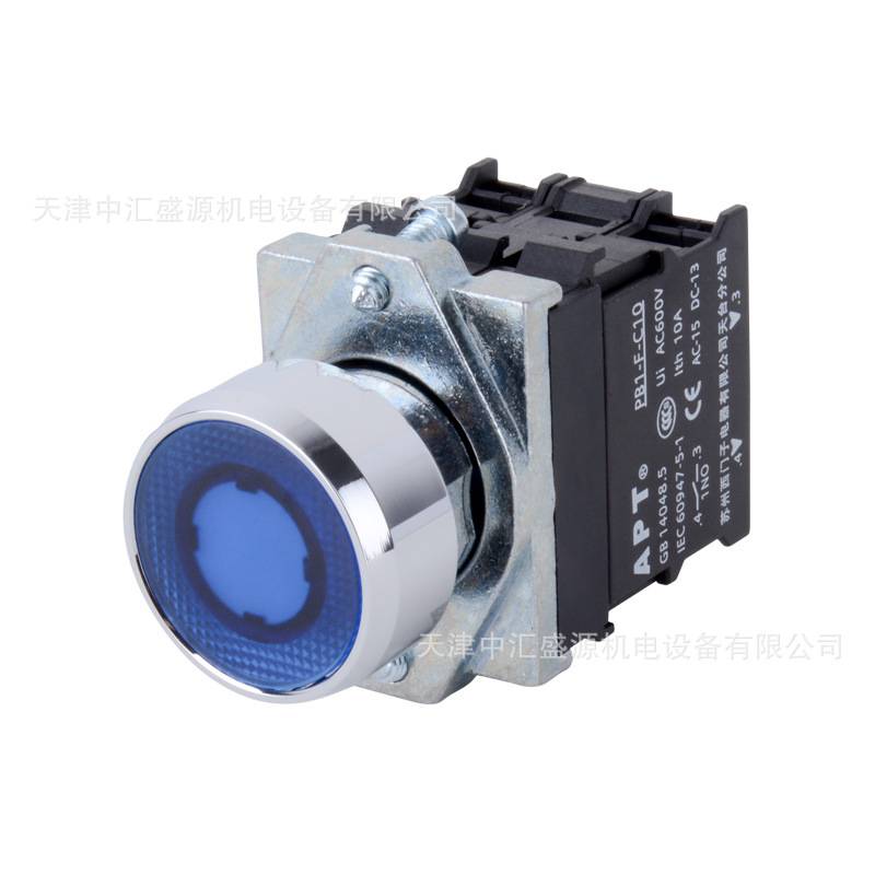 APT/上海二工PB1S-11D/y23-H PB1S系列高位带灯按钮瞬动