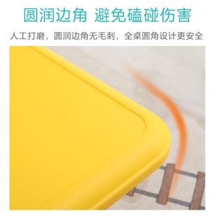 儿学习吃饭童桌子长可HBL方形家用塑料升降课桌幼儿桌园椅套装