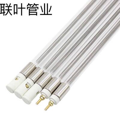 透明工0业远红外石英加热管棒220v玻璃ZLK灯管烤漆房高温干电热38