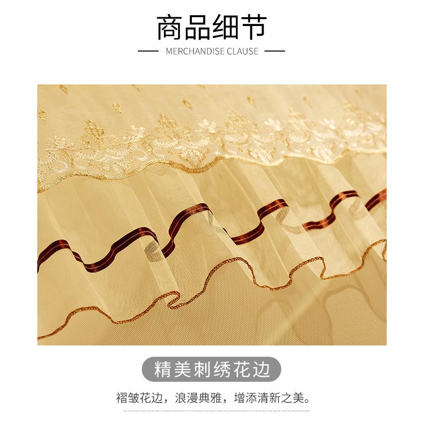 儿童摔蚊帐三开门拉链1m.5床蒙古包1.8m床用1防.2米坐床式家ZOA纹