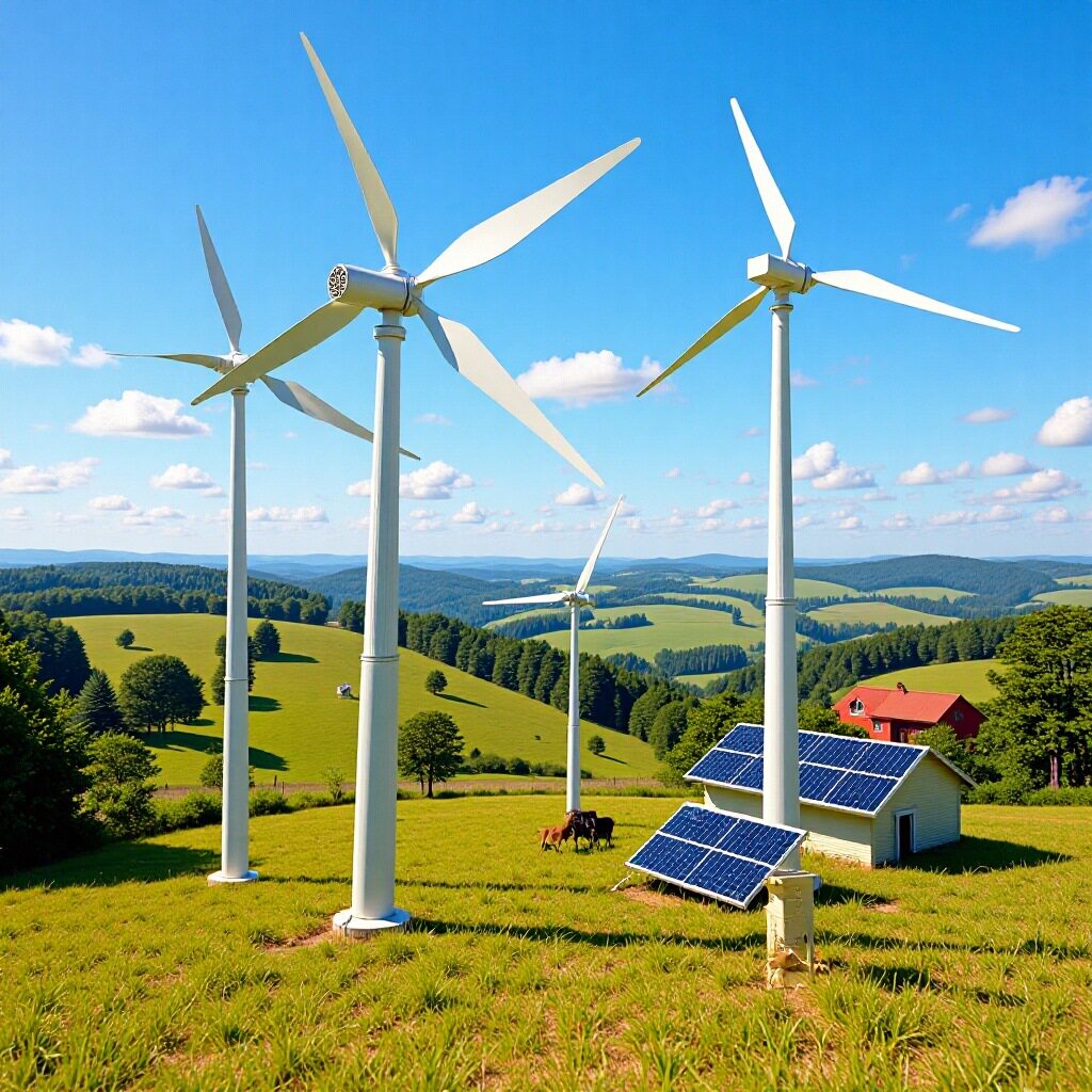 家用风力发电机20KW山区农场