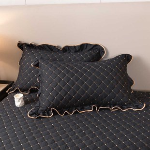 花边夹棉枕套一对装 一只装 家用48x74加厚枕头套单个枕芯内胆套装