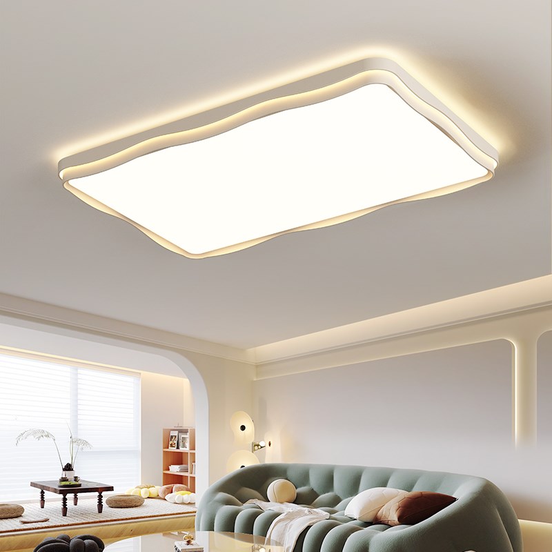 2024新款护眼客厅吸顶灯现代简约奶油风大气家用led书房卧室灯具