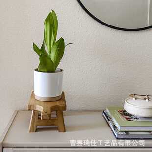 实木质户外底座板凳多肉室内多层阳台庭院台阶梯式花架花盆架