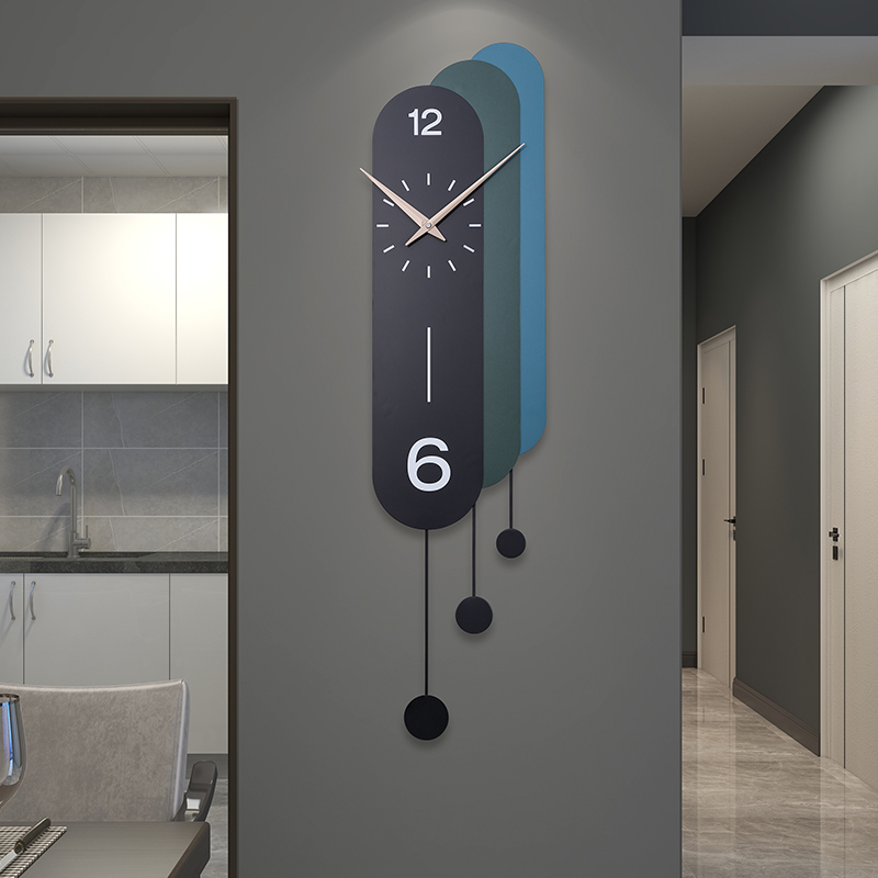 现代挂钟客厅静音大气极简装饰挂墙时钟简约时尚创意轻奢家用钟表