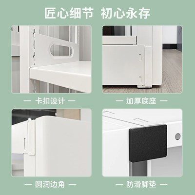 星都2m高家用钢制书架客厅图书置物架子储物柜一体架落地儿童书柜