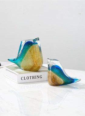 水培玻璃花瓶插花景观摆件手工玻璃工艺品家居装饰品南瓜摆件