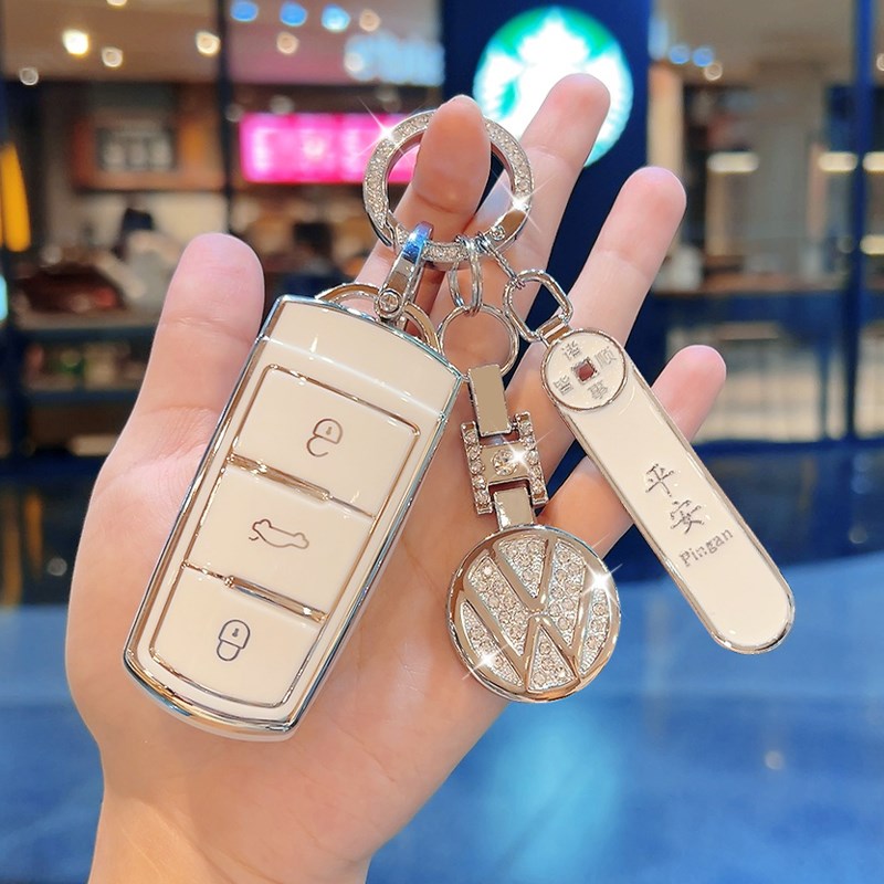 大众迈腾B7钥匙套老款CC启动汽车12/13/15/16款男女扣壳