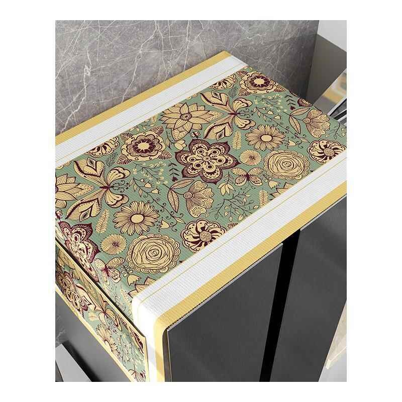 冰箱防尘盖布轻奢高档双开门洗衣机床头柜顶部可收纳散热型防尘罩