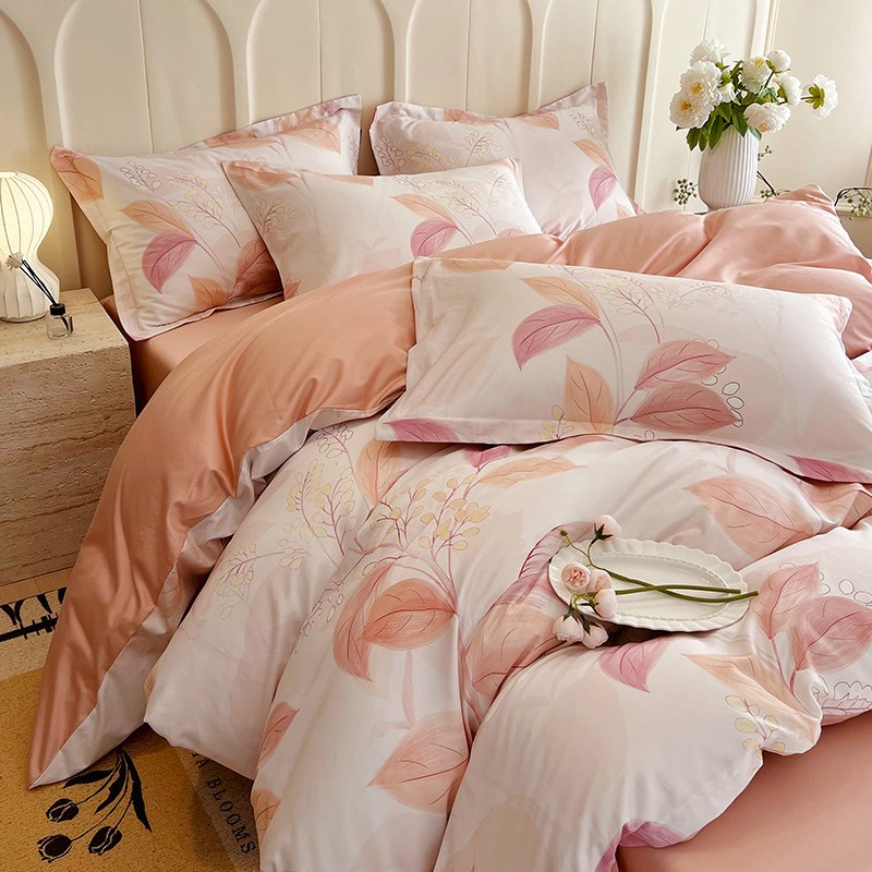 2025新款100S支全棉四件套床单被套4件套床笠长绒棉床上用品