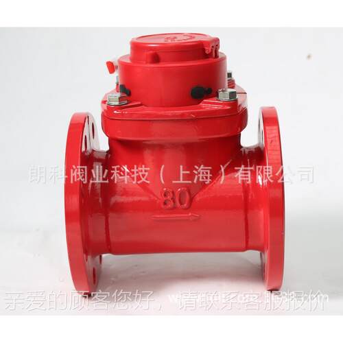 上海水表大口~径水平立式干式耐温可拆翼式529LXLCR-50高200螺热
