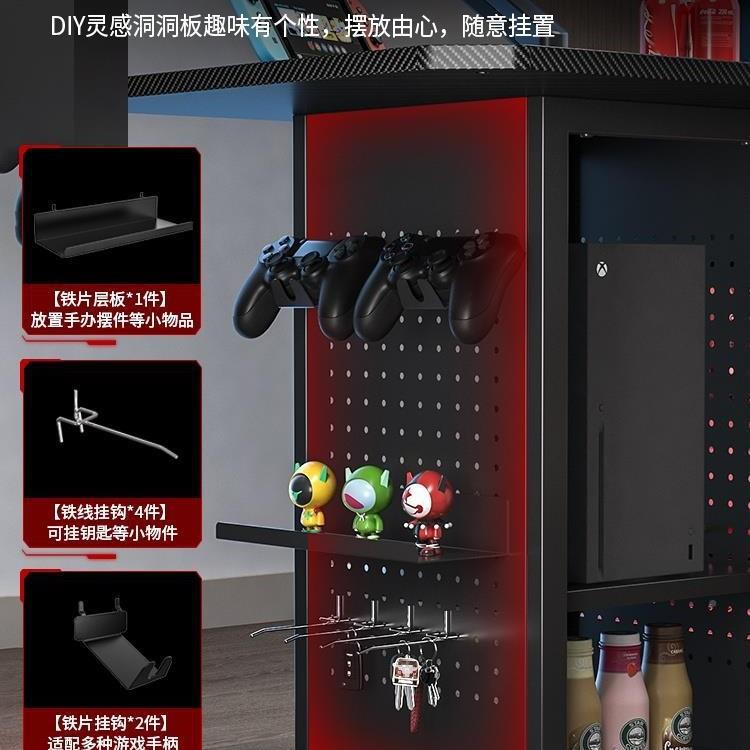 CM8电卓竞旋桌5柜转小可移动电脑桌小PS猫收纳DBG架0一体床边桌尺