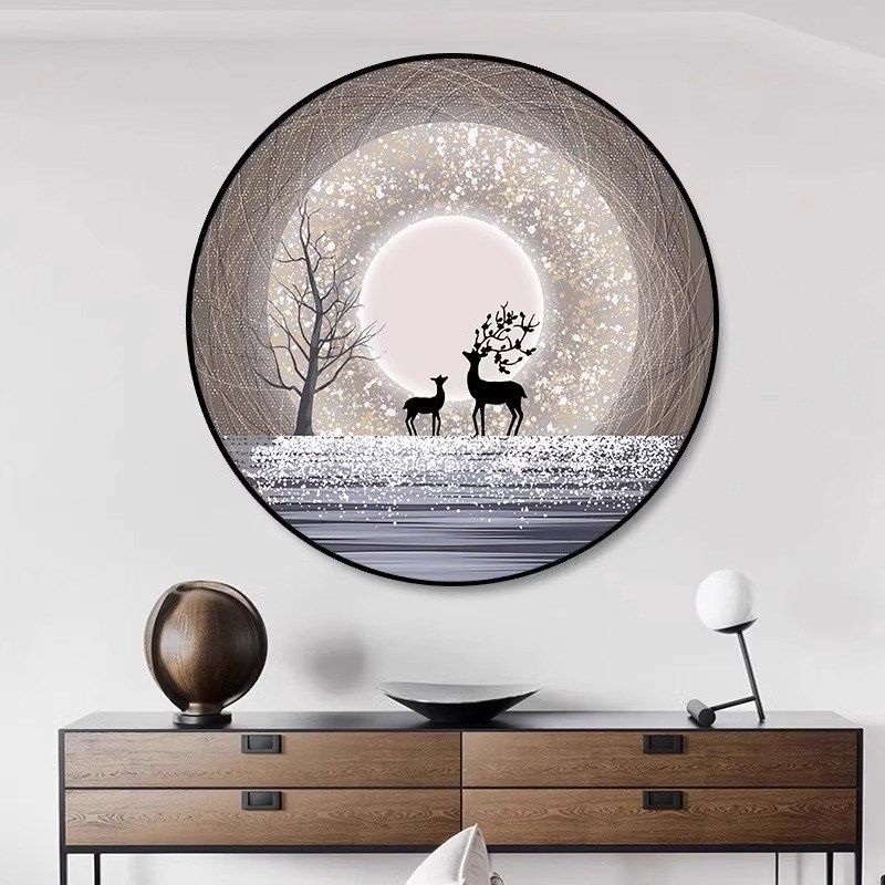 5d钻石画2024新款客厅水晶满钻轻奢麋鹿餐厅点贴画粘砖2023十字绣,居家布艺,钻石绣,淘宝优惠券,粉丝福利购,淘宝优惠卷