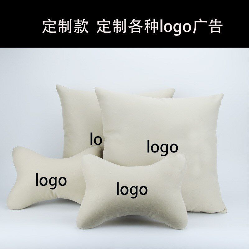 汽车头枕车用护颈枕厂家车标四件套logo车内靠枕汽车腰靠抱枕
