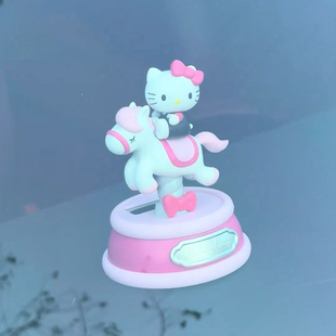 可爱卡通摆件客厅新款HelloKitty童心小马盲盒摆件吸光可动